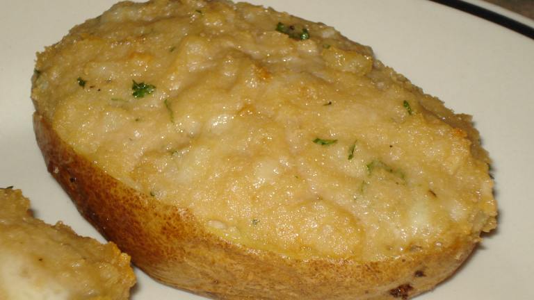 Brie Twice Baked Potatoes Created by Wish I Could Cook