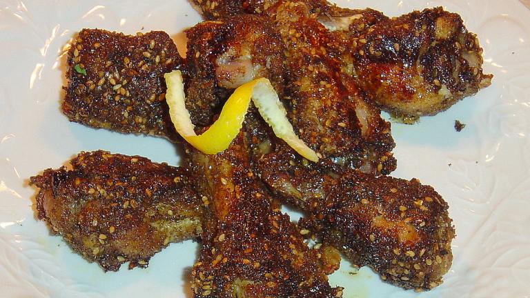 Za'atar Honey Wings (Or Thighs) - Oven Roasted! Created by PalatablePastime
