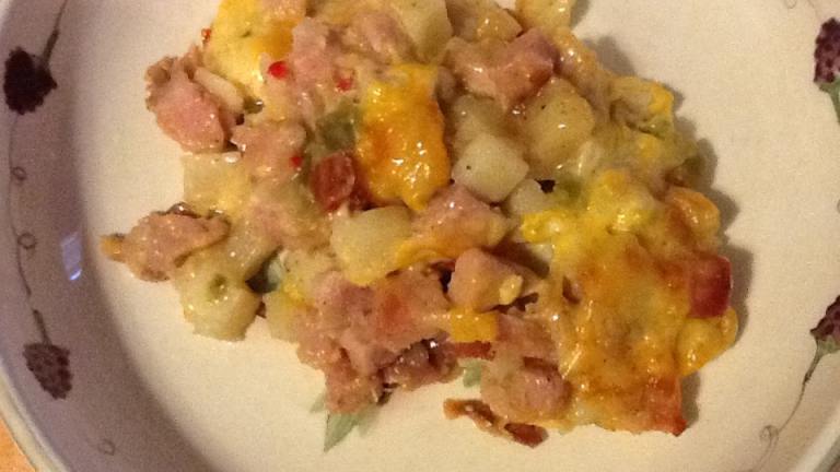 Ham, Onion, Cheese and Potato Casserole Created by seal angel