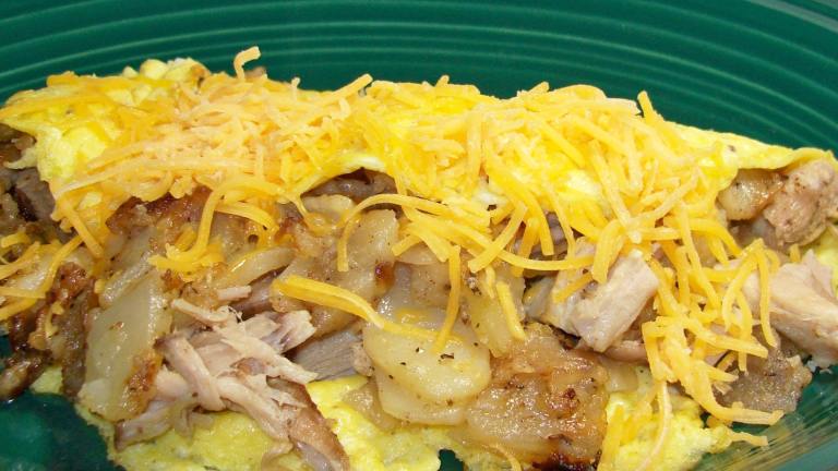 Pork and Potato Omelet Created by Chef shapeweaver 