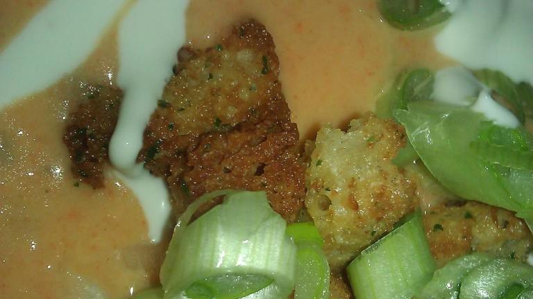 Red Pepper Vichyssoise created by Dantana