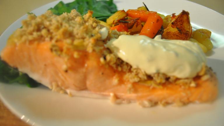 Mustard Crusted Salmon (For the Toaster Oven) Created by ImPat