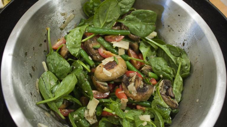 Barbecue /Bbq Mushroom and Green Bean Salad created by Rhiannon and Matt