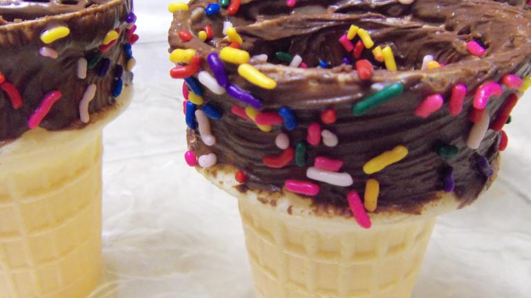 Chocolate Lined Cones Created by alligirl