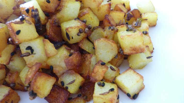 Spicy Indian Potatoes Created by Tea Jenny