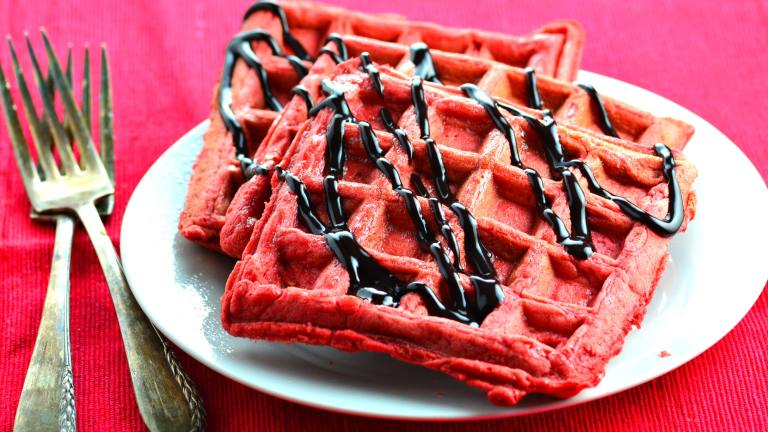 Red Velvet Waffles Created by May I Have That Rec
