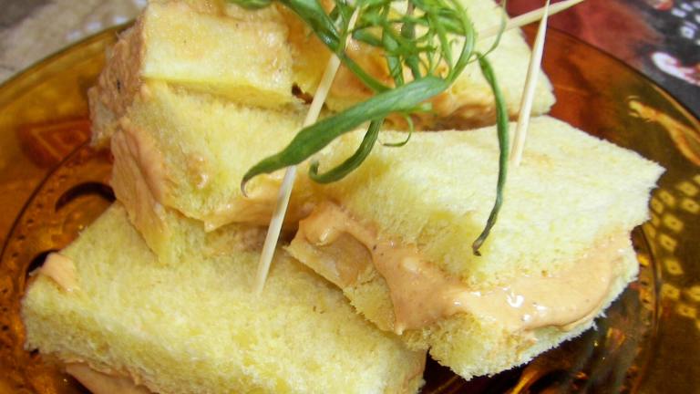 Elegant Tarragon and Tomato Butter Tea Sandwiches Created by Baby Kato