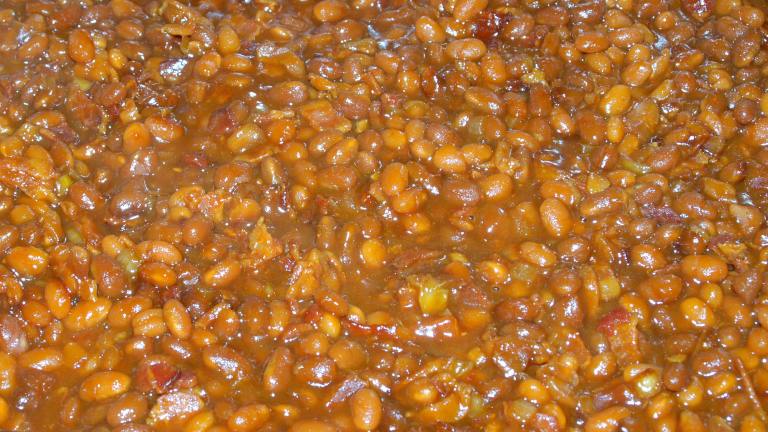 Sweet and Savory Baked Beans Created by A Pinch of This ...
