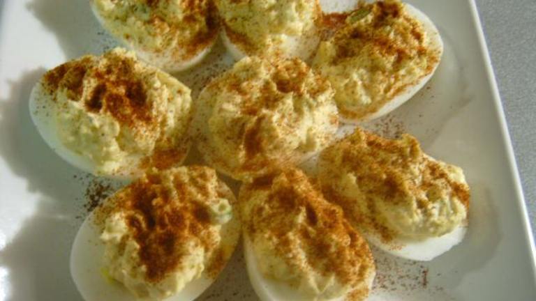 Yummy Zested Deviled Eggs Created by GirlEatsWorld