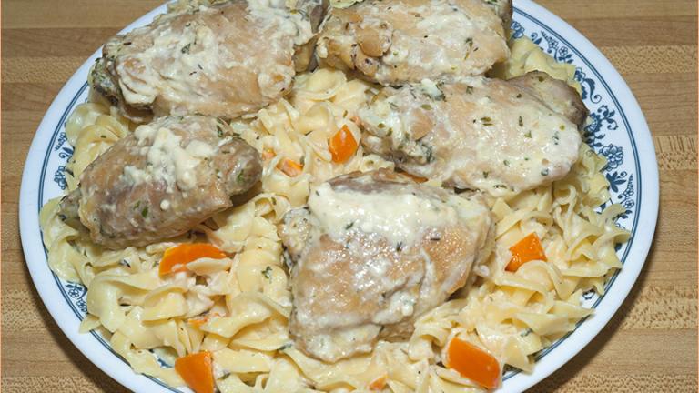 Baked Chicken in Parmesan and Roasted Garlic Sauce Created by SkipperSy