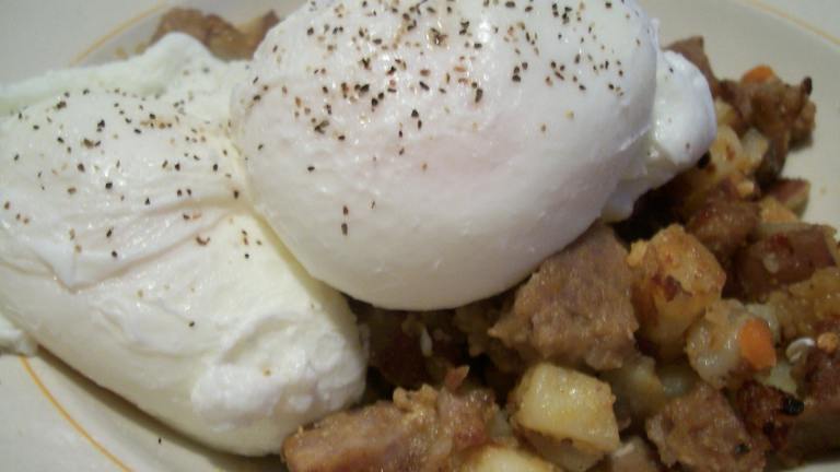Farmhouse Hash With Poached Eggs Created by Crafty Lady 13