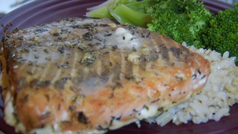 Maple Thyme Mustard Salmon Created by LifeIsGood