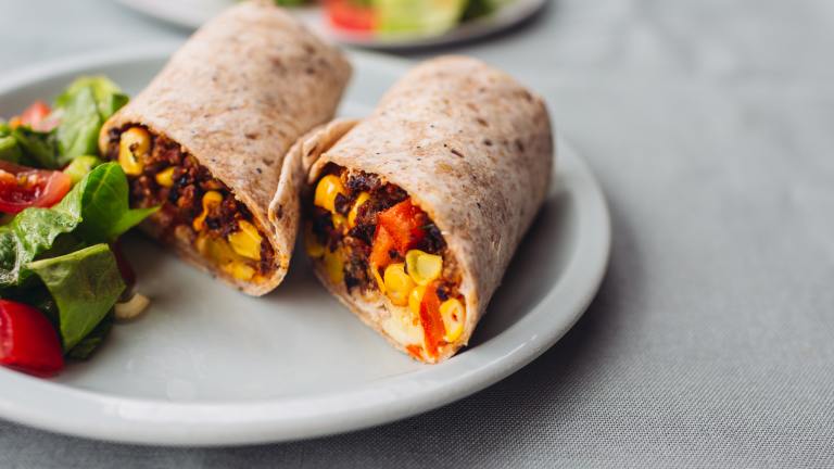 Vegetarian Burritos Created by Izy Hossack