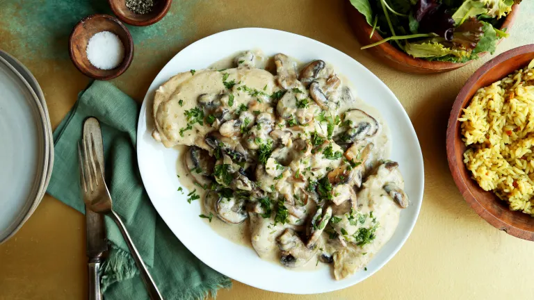 Julia Child Supremes De Volaille Aux Champignons (Chicken Breast created by Jonathan Melendez