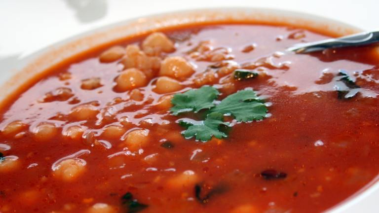 Egyptian Chickpea and Tomato Soup created by Tinkerbell