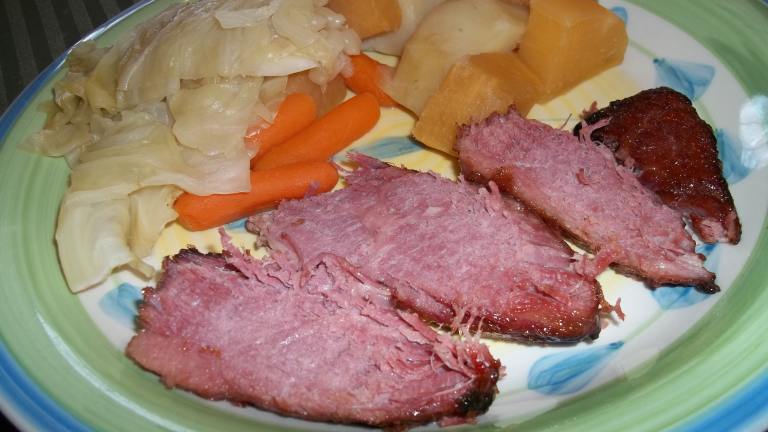 Sheila's Famous Mustard-Glazed Corned Beef and Cabbage Created by rpgaymer