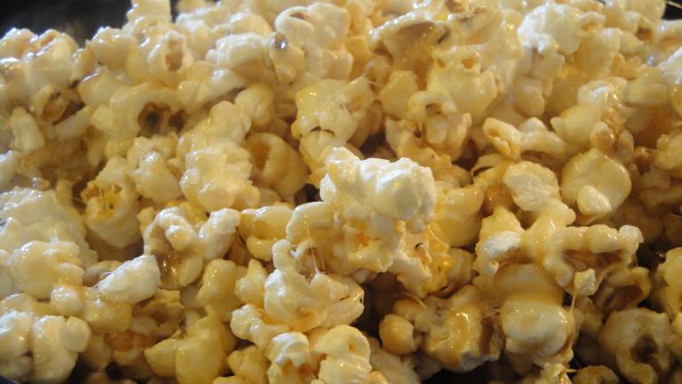 Soft Gooey Caramel Popcorn Created by Muffin Goddess