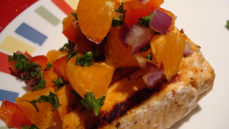 Citrus Salmon With Orange Relish Created by Starrynews