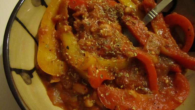 Bell Pepper Bean Stew Created by Mindelicious