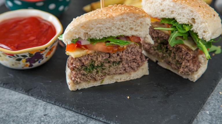 My Most Coveted Secret: Herb-Garlic Butter Hamburgers on a Grill created by anniesnomsblog