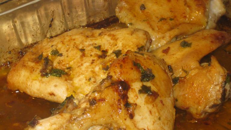 Sun Dried Tomato and Cilantro Baked Chicken Created by Chef Sarita in Aust