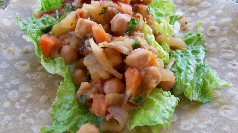 Mediterranean Chickpea Wrap Created by Prose