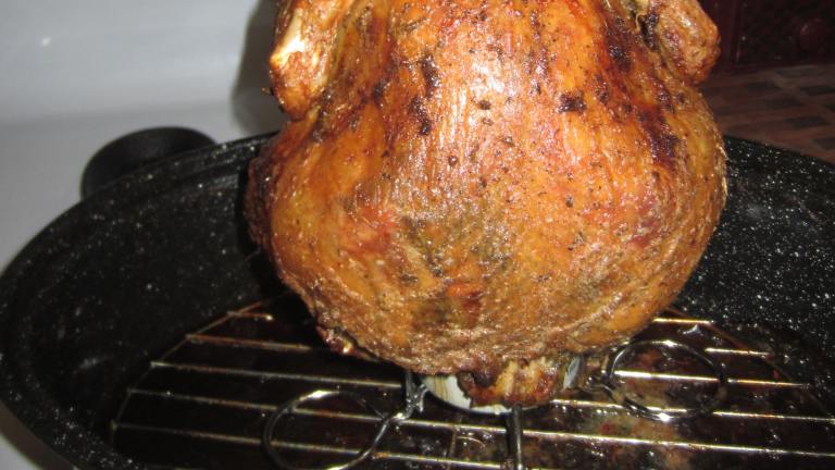 Beer Can Chicken in an Oven Created by Chef Dine