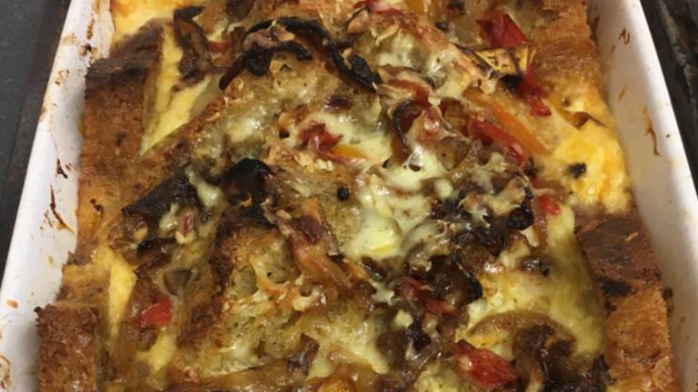 Savoury Bread and Butter Pudding Created by The 500 Chef