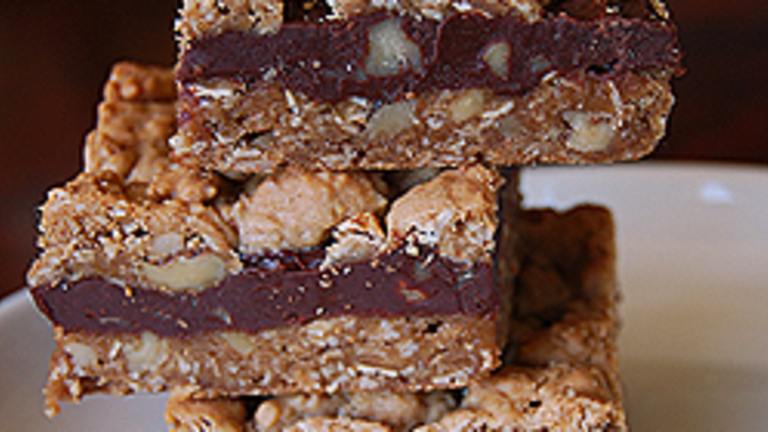 Chocolate Oatmeal Almost-Candy Bars Created by Gonna Want Seconds