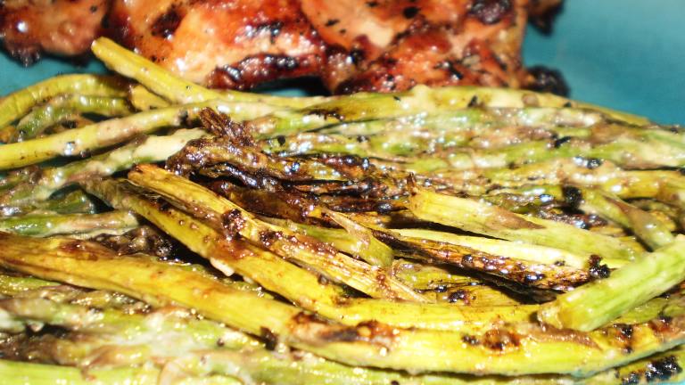 Mustard and Mayonnaise Glazed Asparagus (Grilled) created by breezermom