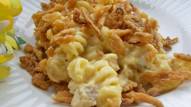 Leftover Creamy Buttery Chicken Pasta Bake Created by Chef shapeweaver 