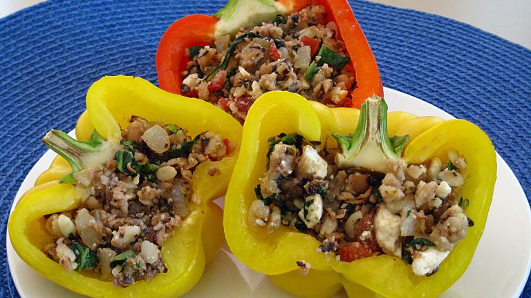 Greek Orzo Stuffed Peppers created by WiGal