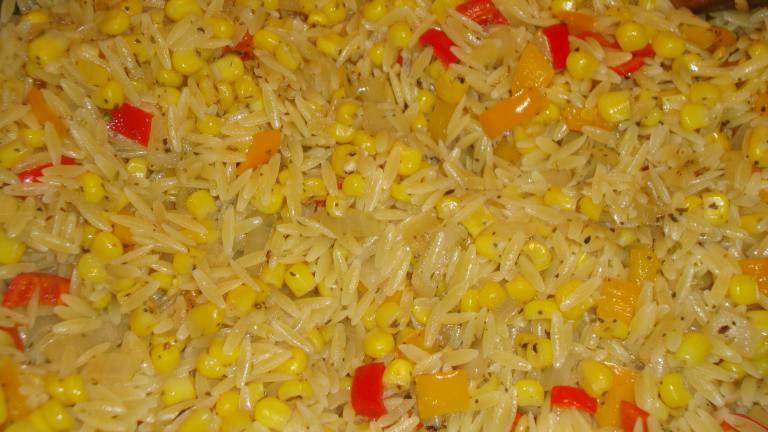 Corn and Pepper Orzo Created by Zaney1