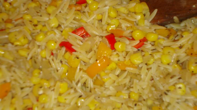 Corn and Pepper Orzo Created by Zaney1