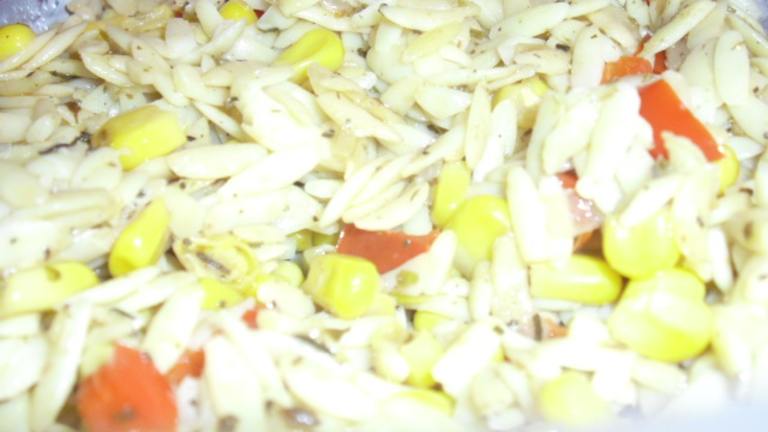 Corn and Pepper Orzo Created by CIndytc