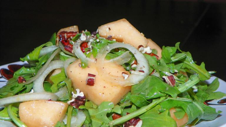 Cantaloupe, Red Onion, & Walnut Salad created by Baby Kato