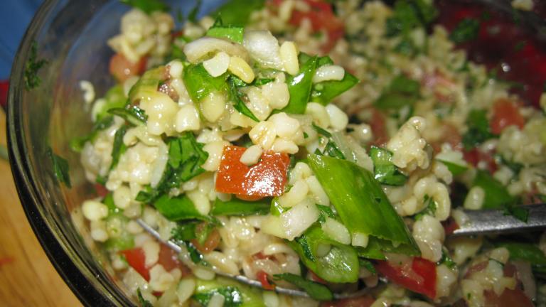 Bulgur Salad With Green Onion Vinaigrette created by threeovens