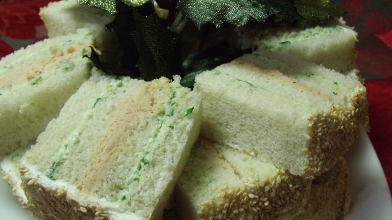 Smoked Salmon and Scallion Tea Sandwiches created by Darkhunter