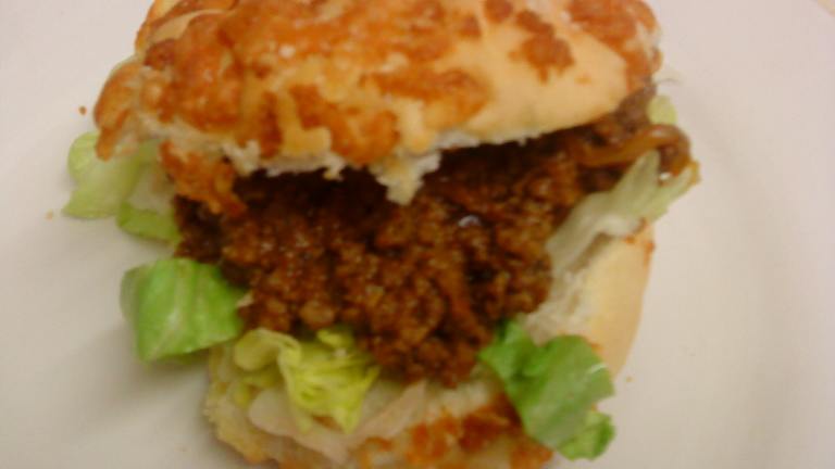 Sloppy Dogs - Ground Beef Sloppy Joes With Cheese in Hot Dog Bun created by WicklewoodWench