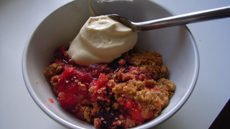 Oaty Mixed Berry Crumble created by katew