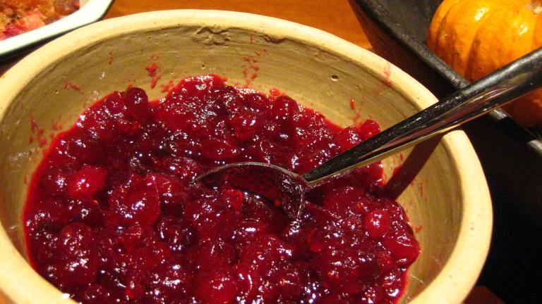 Cranberry Sauce with Port and Oranges Created by troyh