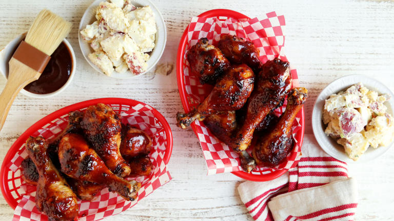 Grilled BBQ Chicken Legs Created by Jonathan Melendez 