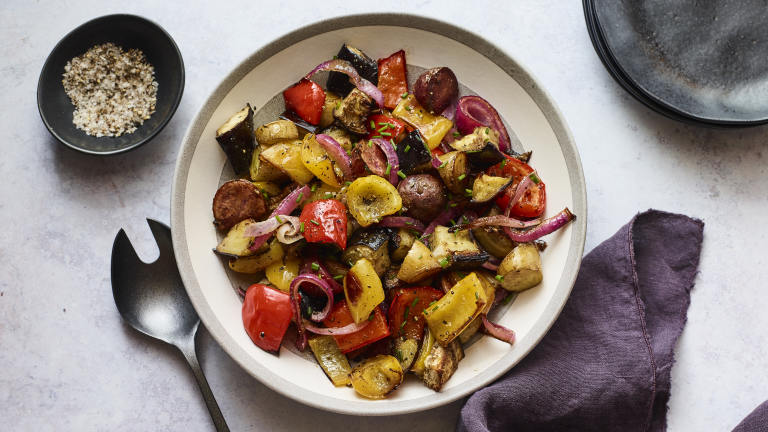 Roasted Mediterranean Vegetables Created by Andrew Purcell
