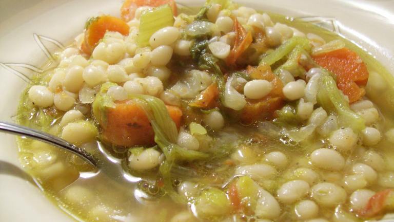 Greek Fasolatha (Navy Bean Soup) Created by White Rose Child