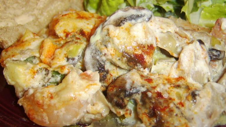 Sarasota's Chicken, Artichoke and Shrimp Casserole created by LifeIsGood