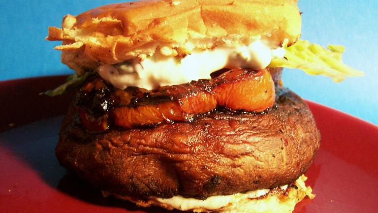 Grilled Portobello Mushroom Sandwiches With Basil Aioli created by Sharon123