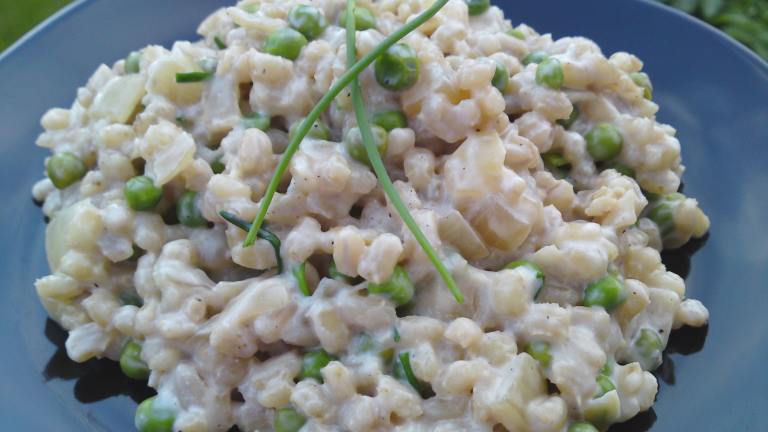 Creamy Barley With Peas and Chives Created by Shuzbud