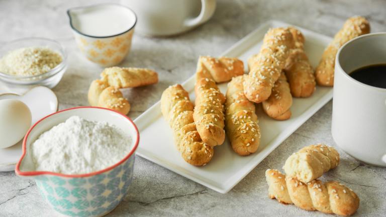 Sesame Greek Easter Cookies (Koulourakia) Created by Probably This