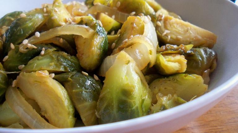 Sesame Ginger Brussel Sprouts created by Parsley
