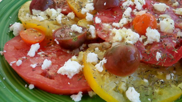 Heirloom Tomato Salad Created by Parsley